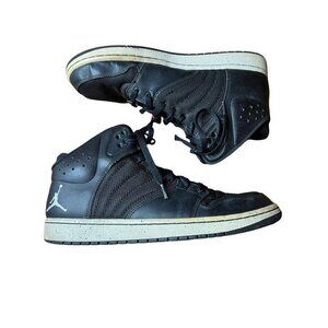 Nike Jordan 1 Flight 4 Premium Black Basketball Trainers Size 12